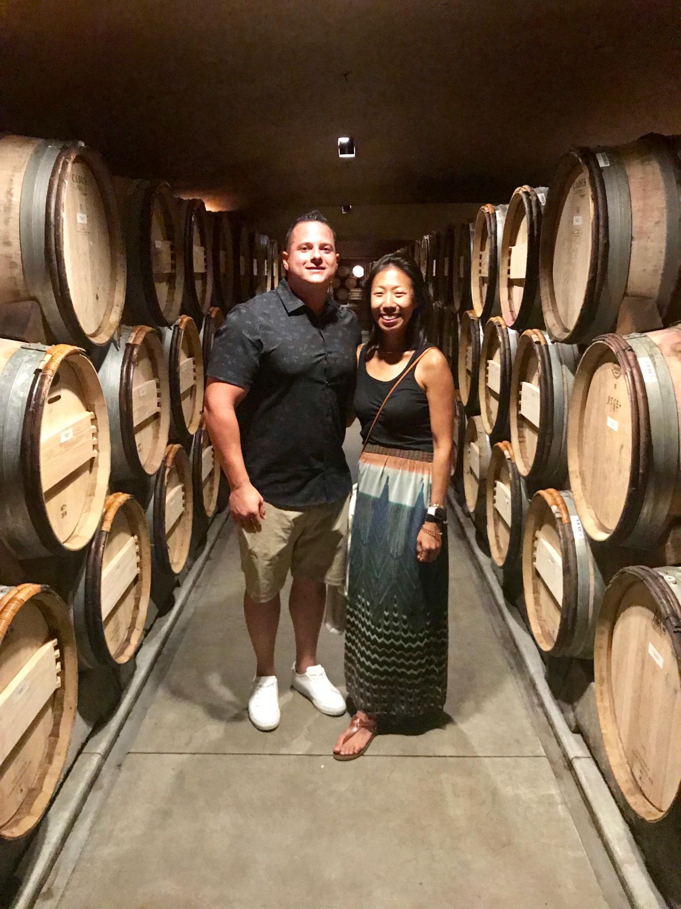 Maybe it was the wine that gave Jordan some liquid courage, but it was at the end of this Napa trip that Jordan wanted to ask Kathy out on a date. This was in the wine cellar of Nickel and Nickel.