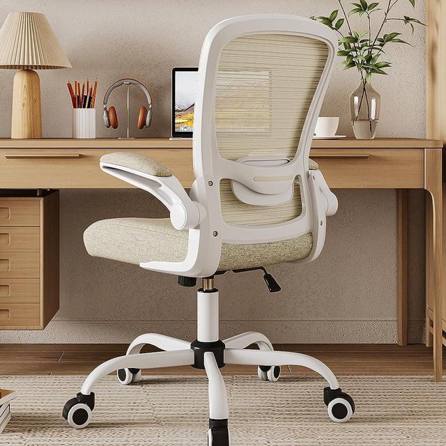Mimoglad Home Office Chair, High Back Desk Chair, Ergonomic Mesh Computer Chair with Adjustable Lumbar Support and Thickened Seat Cushion