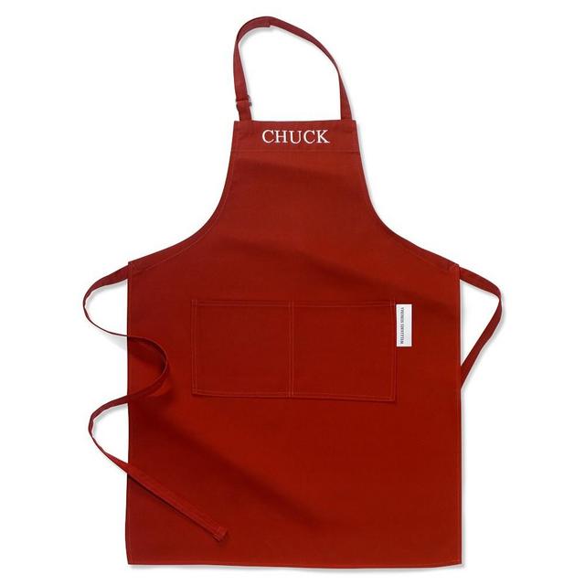 Williams Sonoma Classic Solid Personalized Apron, Claret Red