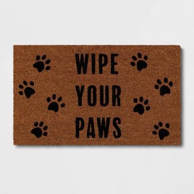 1'6"x2'6" Wipe Your Paws Doormat Natural - Threshold™