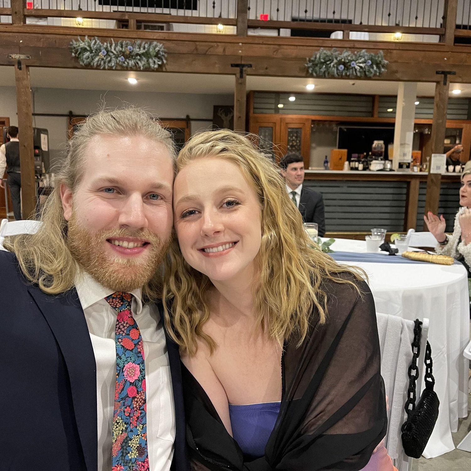 Our first wedding together