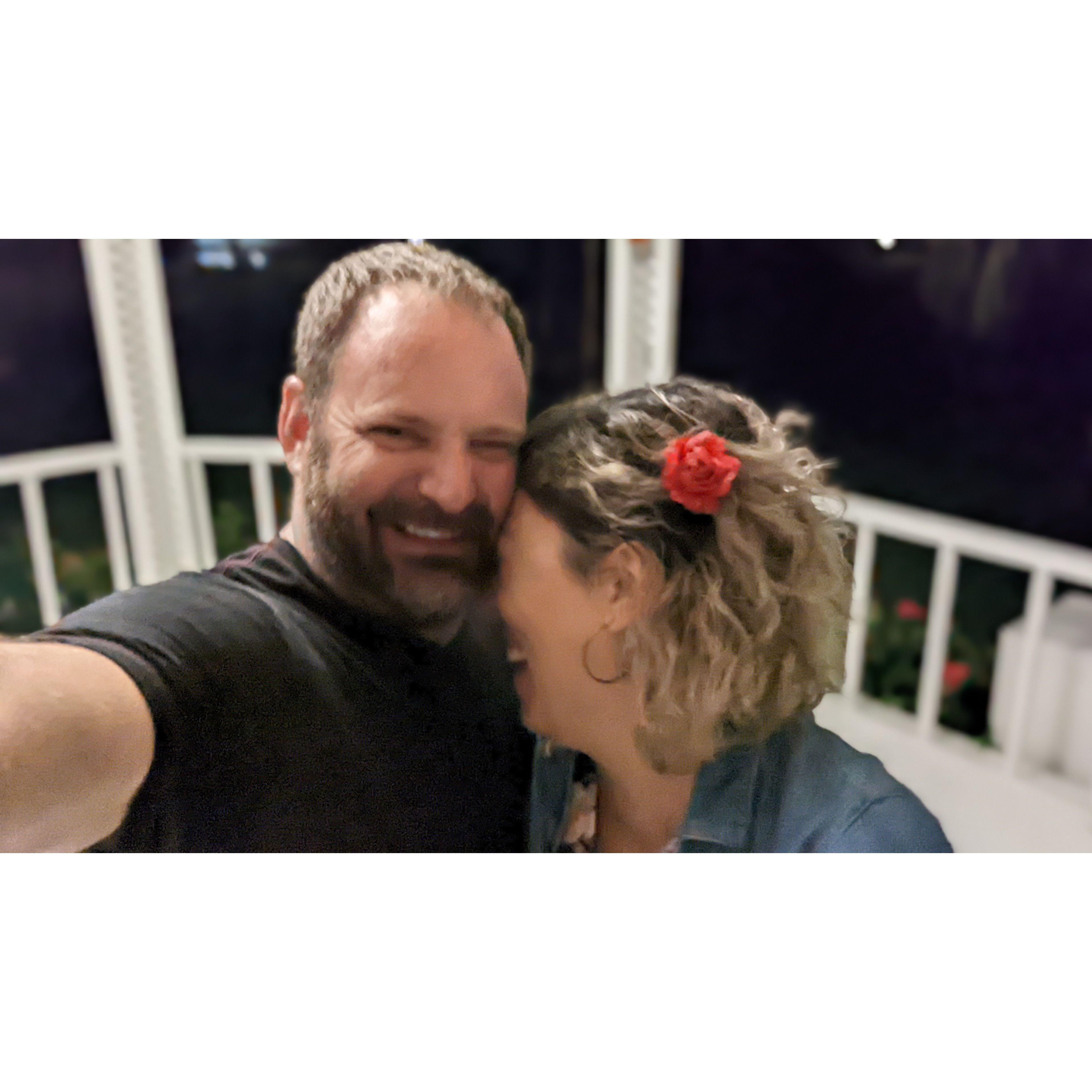 No clue. Andy makes Jonnie giggle in Mexico.