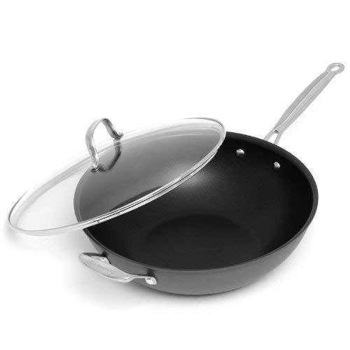 Cuisinart 626-32H Chef's Classic Nonstick Hard-Anodized 12-1/2-Inch Stir Fry with Helper Handle and Cover