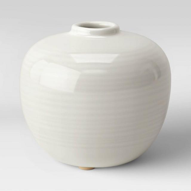 4" x 4.5" Ceramic Bud Vase Ivory - Threshold™