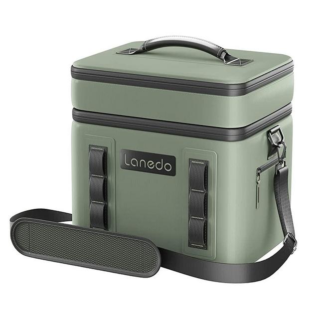 Lanedo Lisa Lunch Soft Cooler 20 Can, Insulated Bag Portable Ice Chest Box for Lunch, Beach, Drink, Beverage, Travel, Camping, Picnic, Car, Trips, Cooler Leak-Proof (Double Layer)