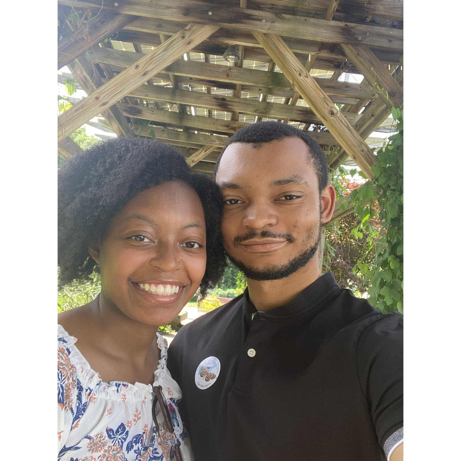 Photo of our first time at the Krohn Conservatory