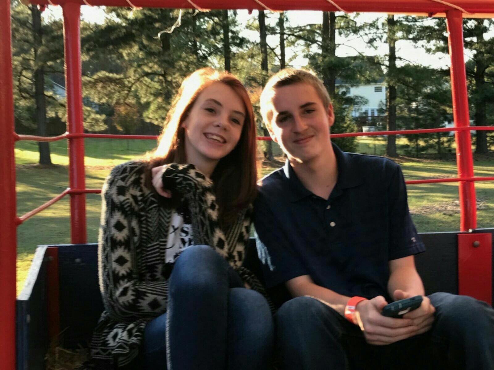 Our very first picture together on our very first date! We were not that comfortable with each other yet.. hence the awkwardness lol