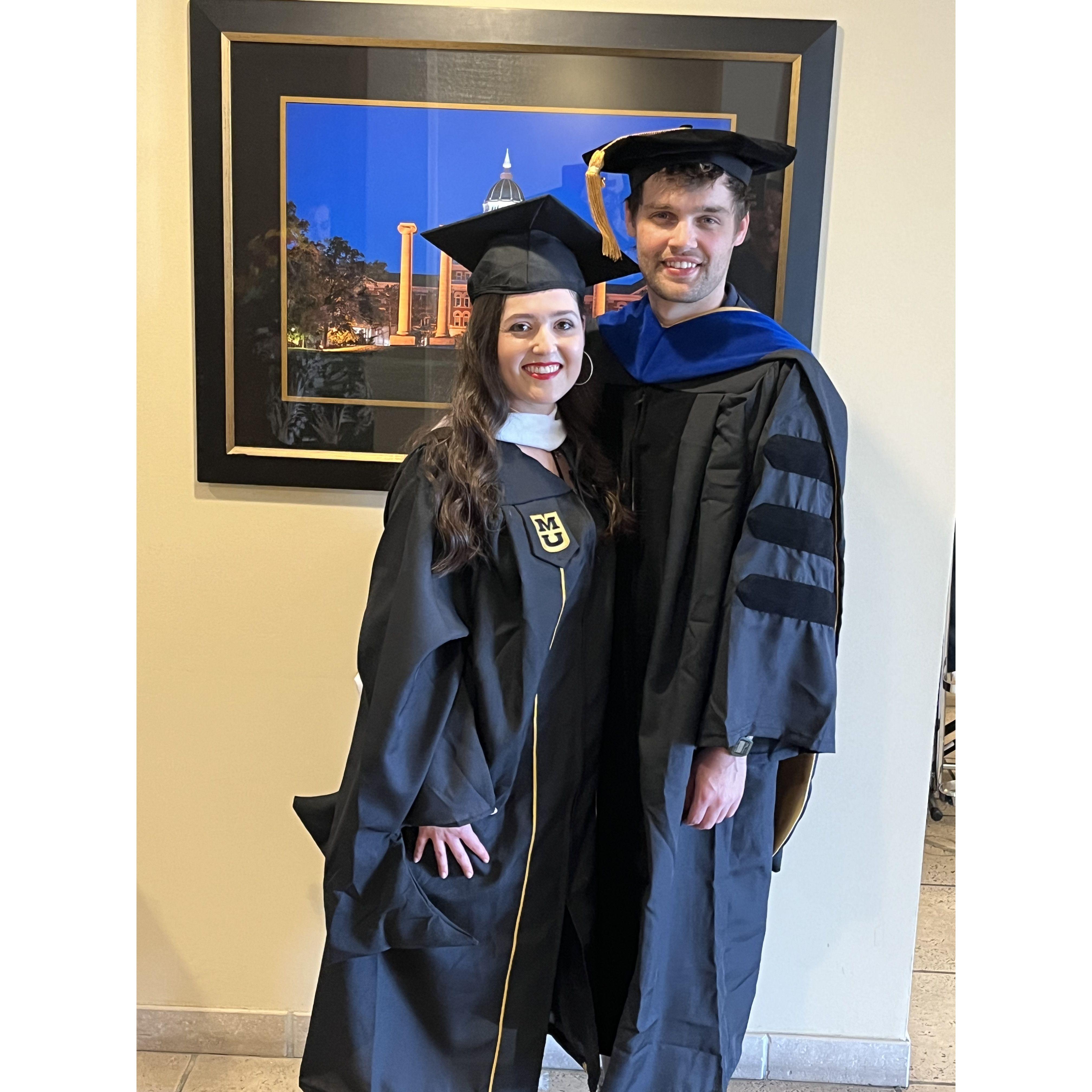 May 2024, Sean got his PhD in Mathematics and Tara got her Master's degree in Geography