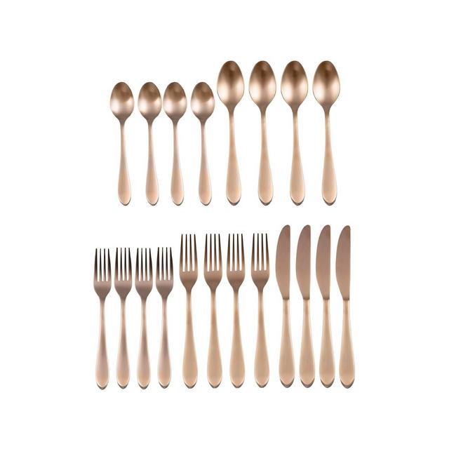 Fiesta Maraca Copper Satin 20-Piece Flatware Set, Service for 4