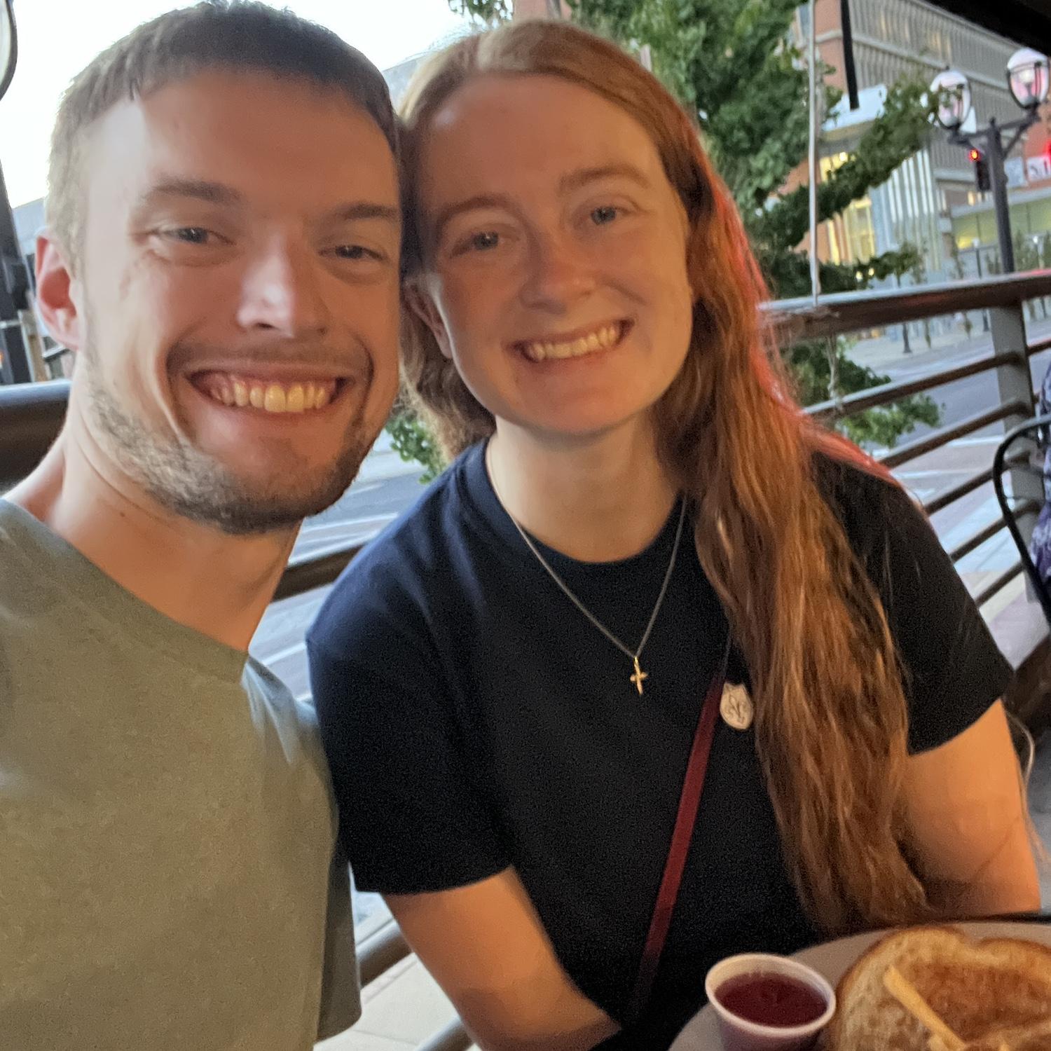 Post wedding band shopping dinner date
