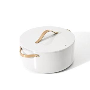 Beautiful 8-Quart Casserole, White Glazed by Drew Barrymore