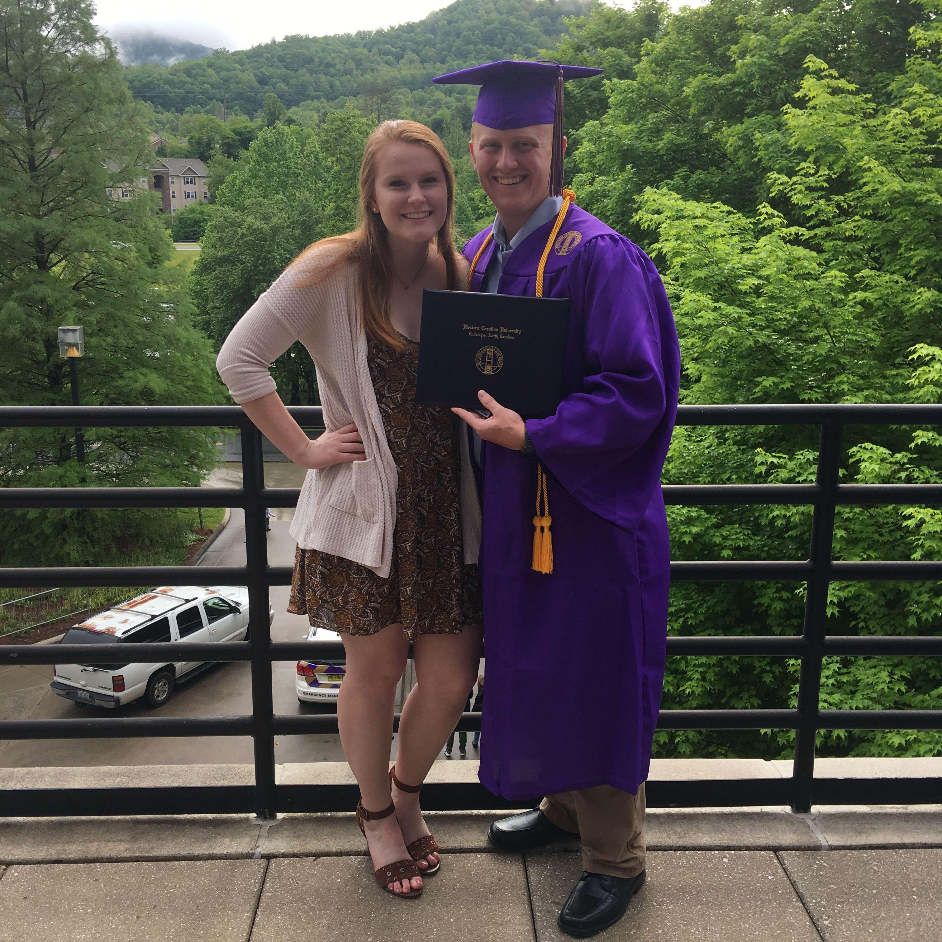 Jacob's graduation from WCU 2019