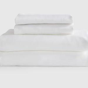 Organic Bamboo Viscose Sheet Set in White