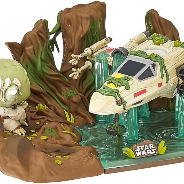 Funko Pop! Deluxe: Yoda Lifting X-Wing, Galactic Convention Exclusive