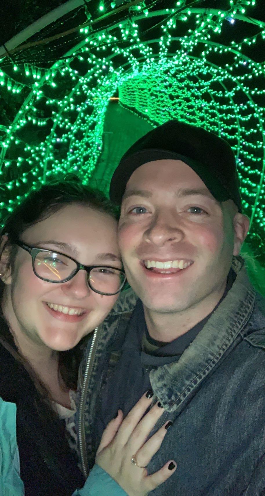 Huntsville Botanical Garden walk through the Christmas lights
