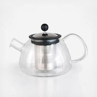 Studio Glass Teapot with Stainless Steel Infuser