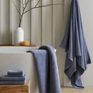 Turkish Ribbed Quick Dry Bath Sheet Bundle in Mineral