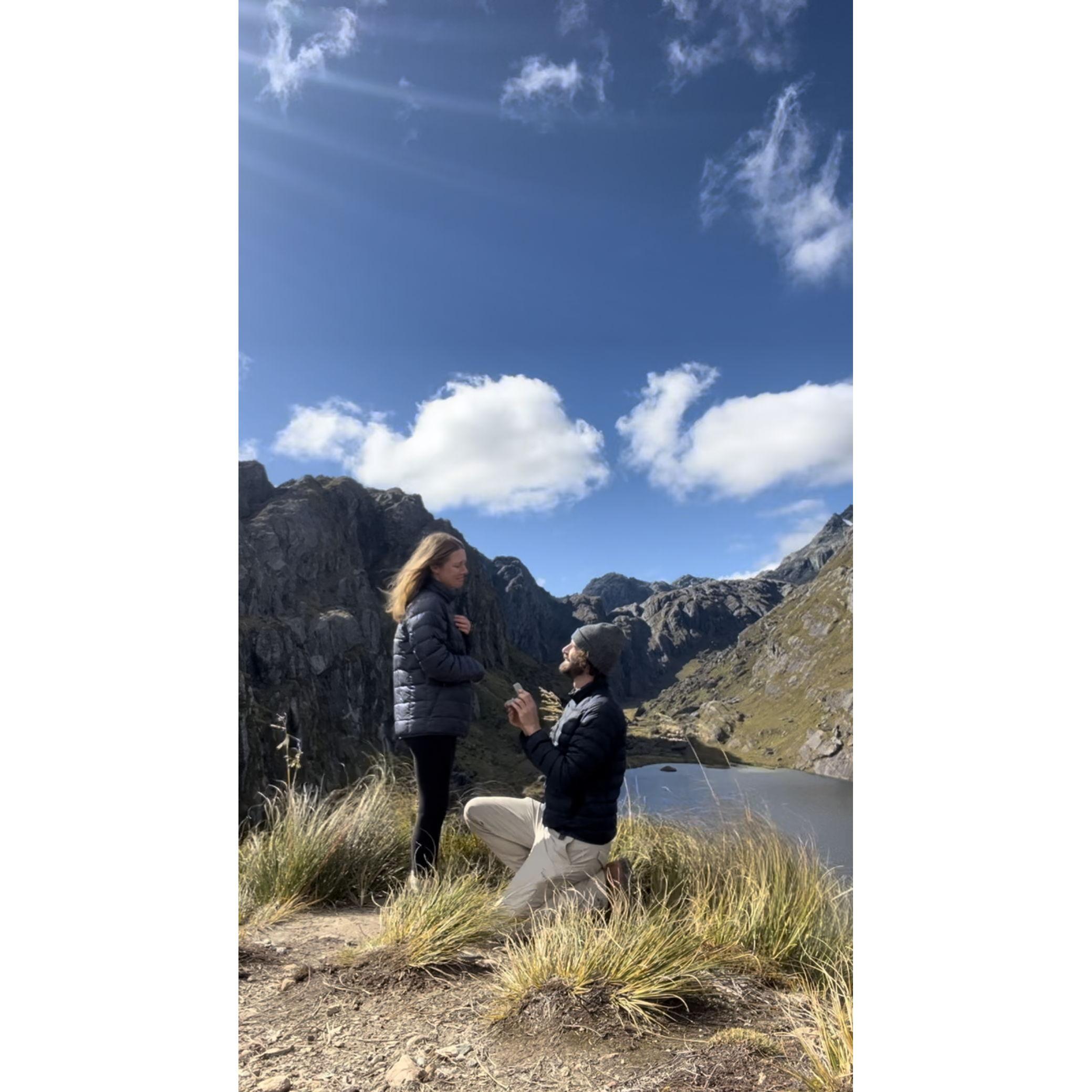 When Gareth popped the q atop a mountain in New Zealand