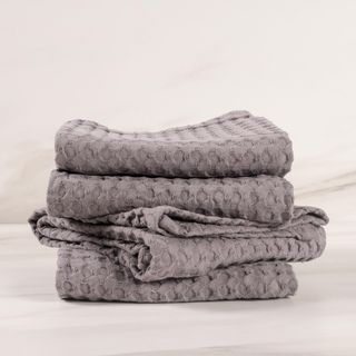 Monaco Jumbo Waffle Kitchen Towel, Set of 4