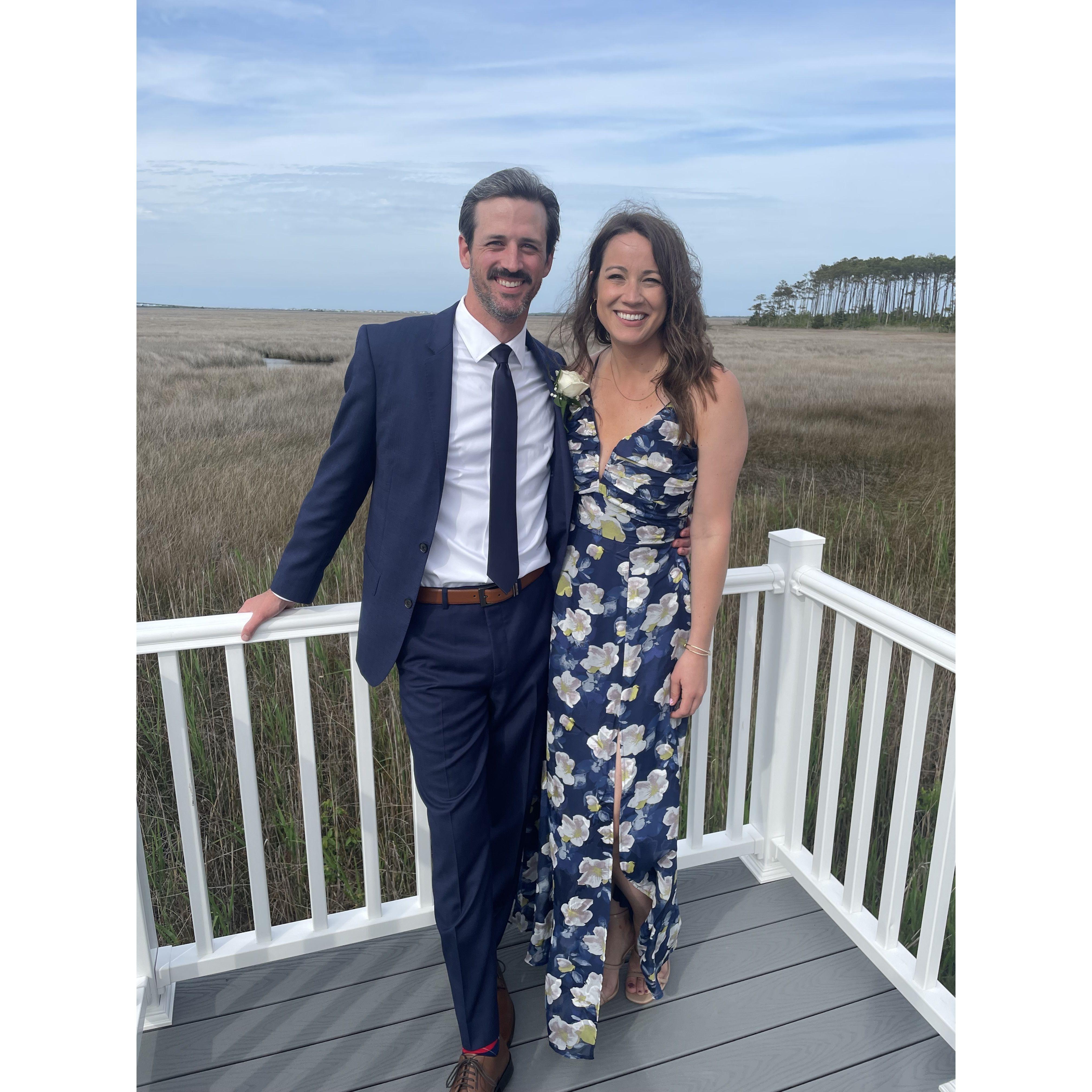 Shannon and Taylor celebrating a friend's wedding.