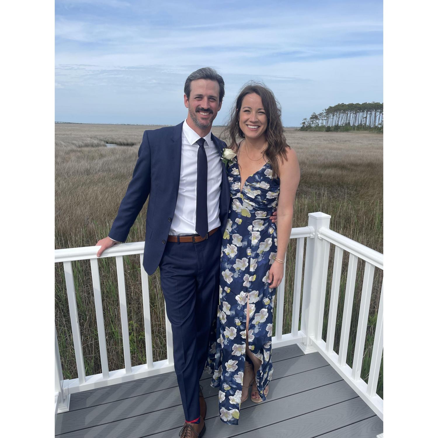 Shannon and Taylor celebrating a friend's wedding.