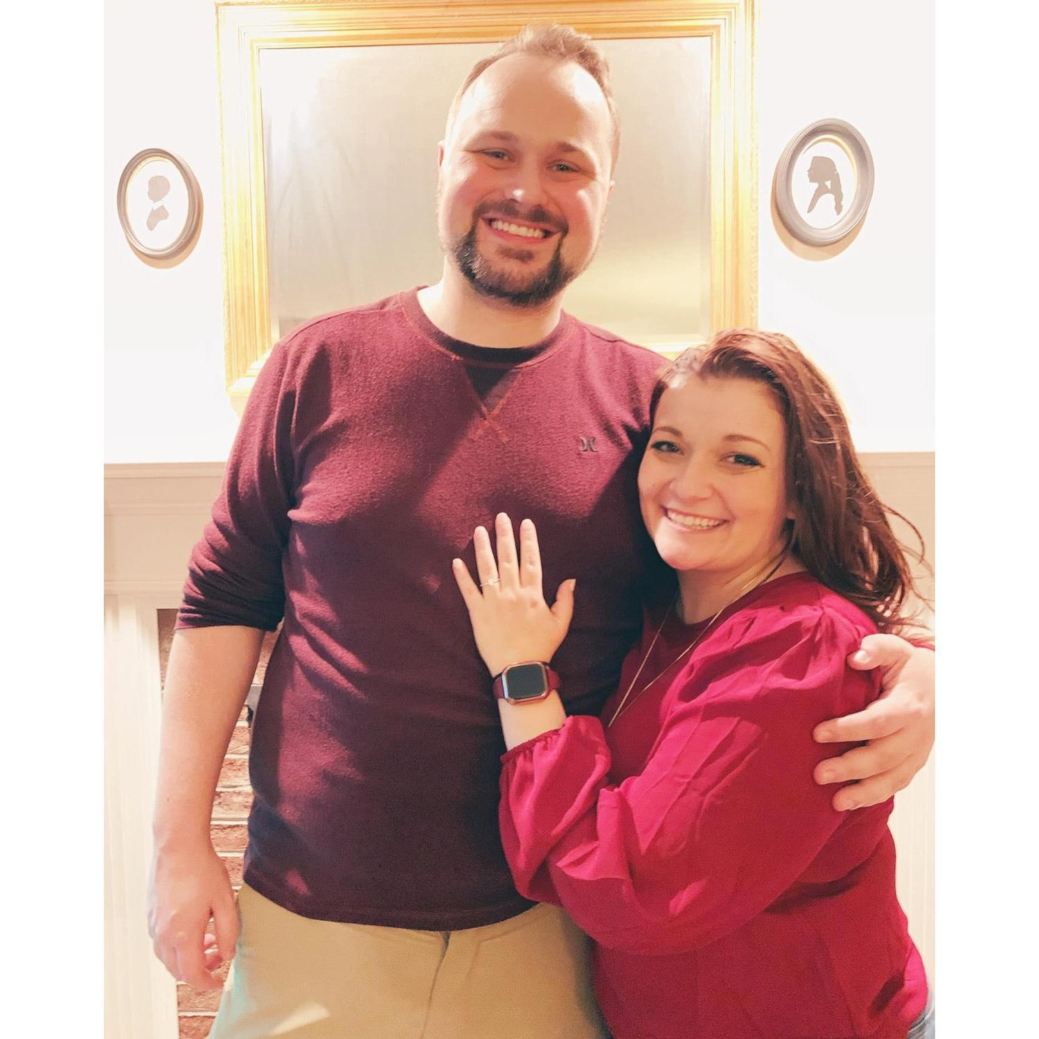 The night we got engaged!