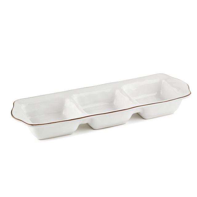 Cantaria Three Part Tray White