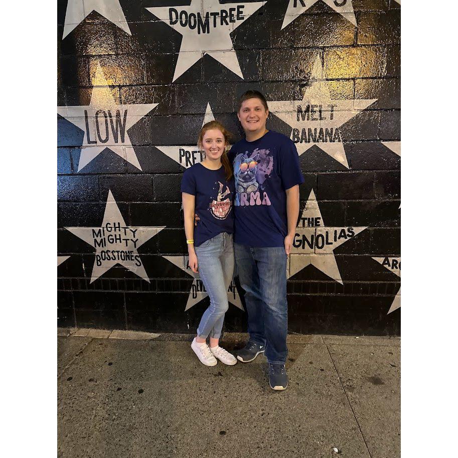 Our first date as an "official" couple - A Taylor Swift themed laser show at First Avenue!