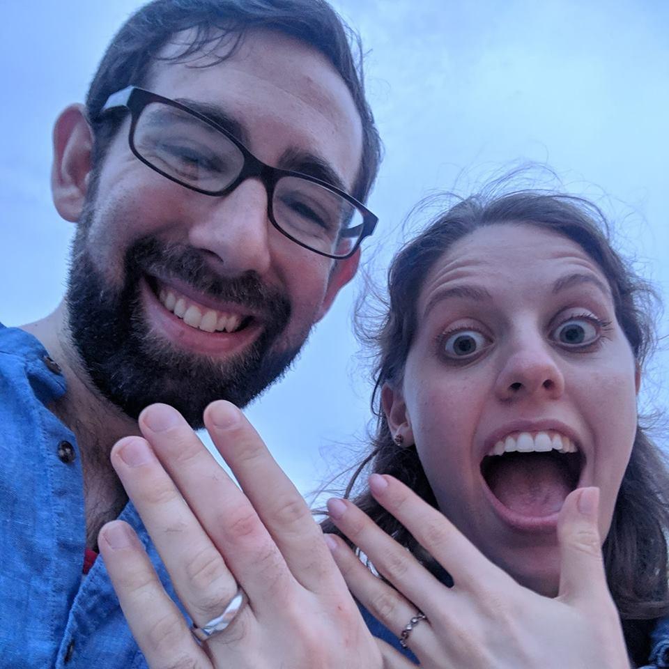 <3 The first picture after we got engaged <3