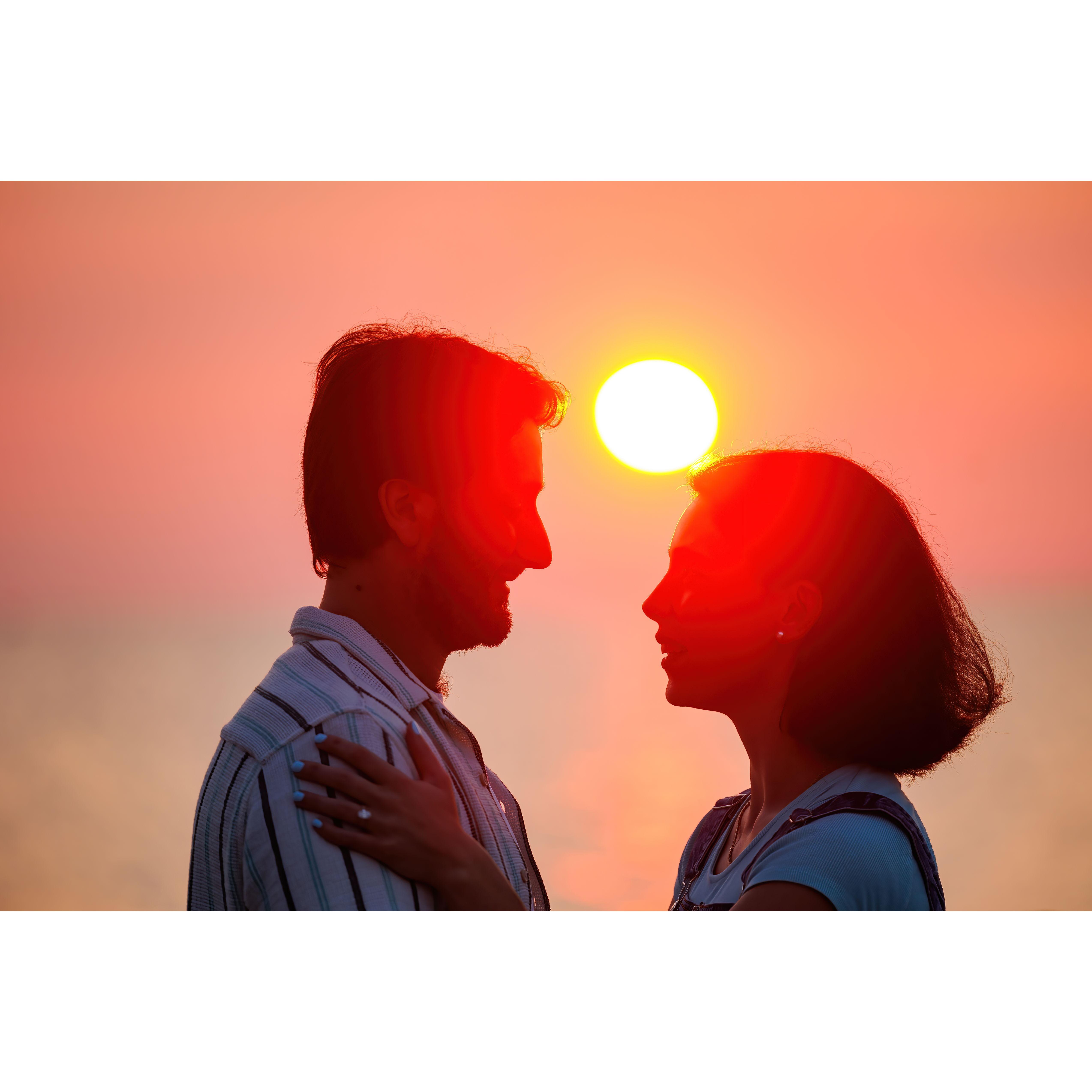 The beautiful sunset on the beginning of the rest of our lives!