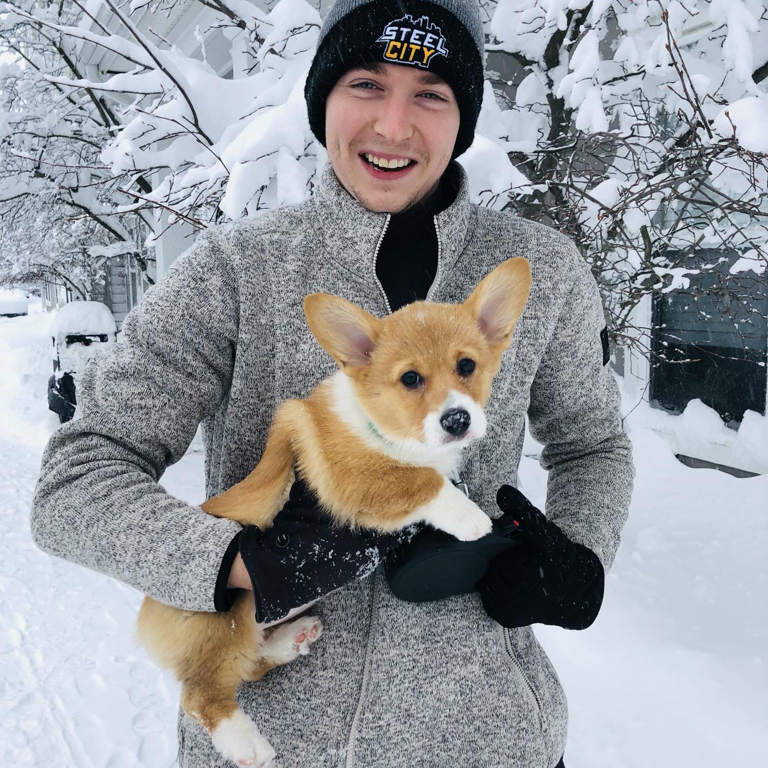 And of course - Ada’s first snow!