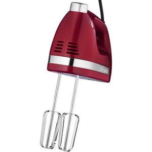 Chefman RJ17-V2 250 Watt Ultra Turbo Power Hand Mixer with BONUS Free Set of Dough Hooks, Red