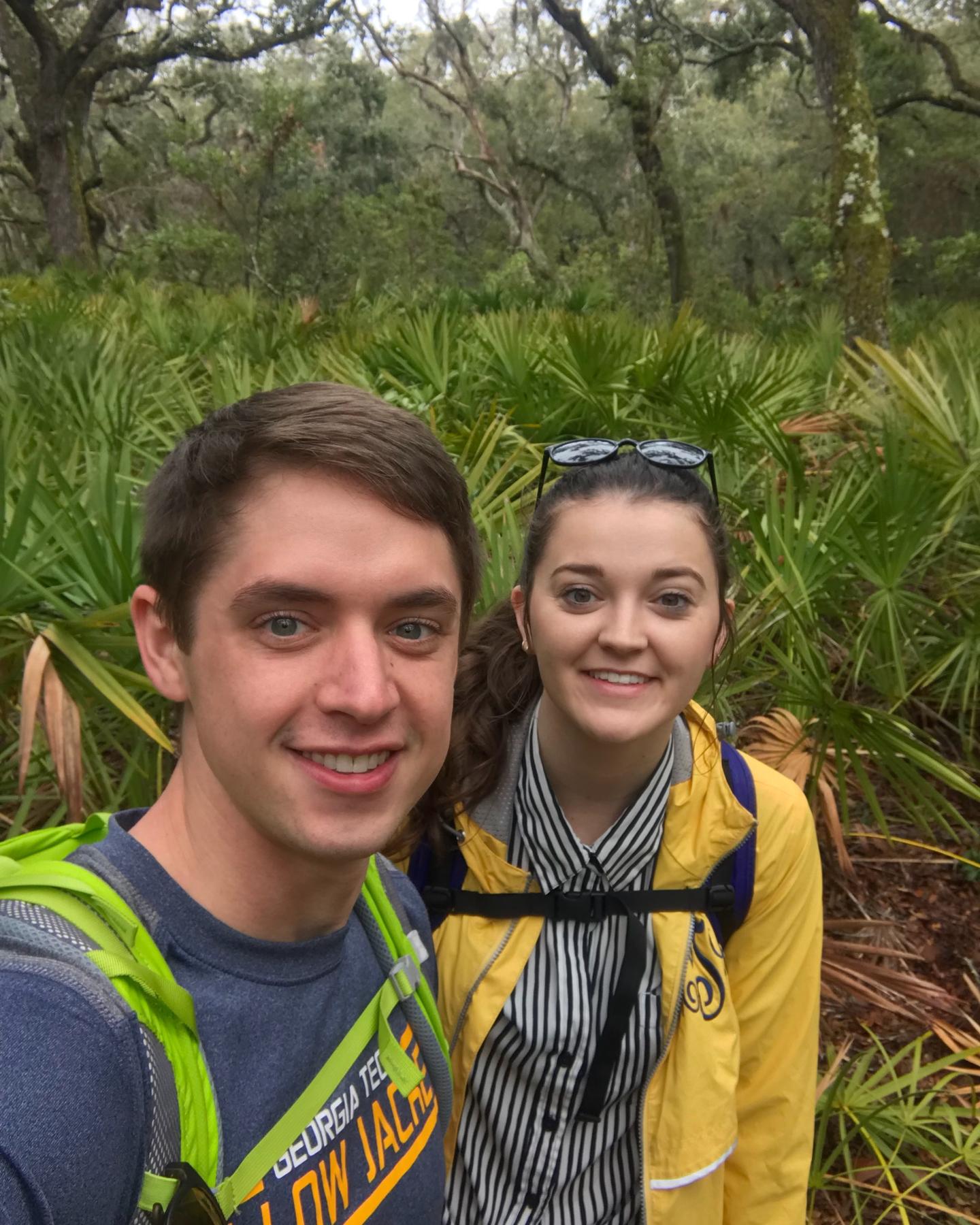 Walking through Cumberland Island! We almost missed the ferry ride back.