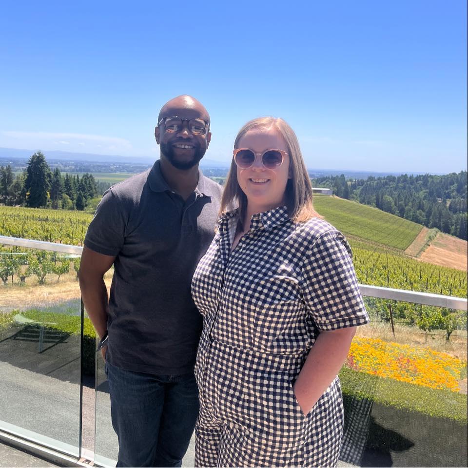 At a beautiful winery in Oregon!