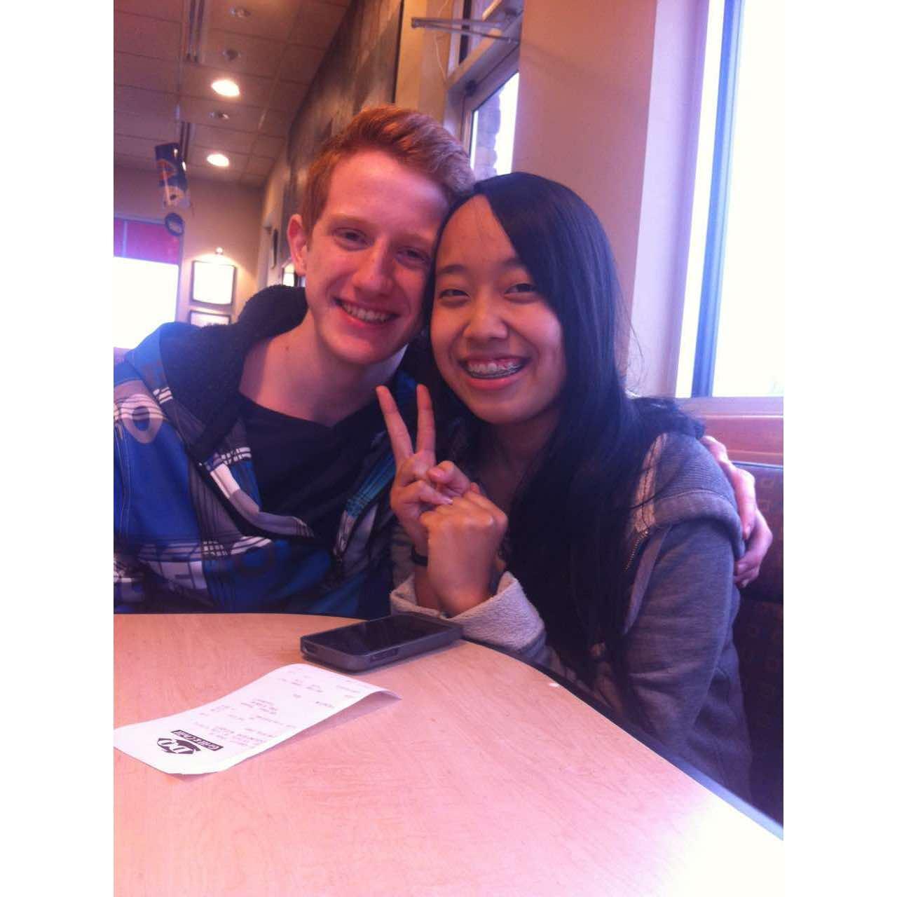 Second date at Dairy Queen.