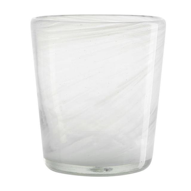 Laguna Recycled Double Old Fashioned Glasses, Set of 6 - White