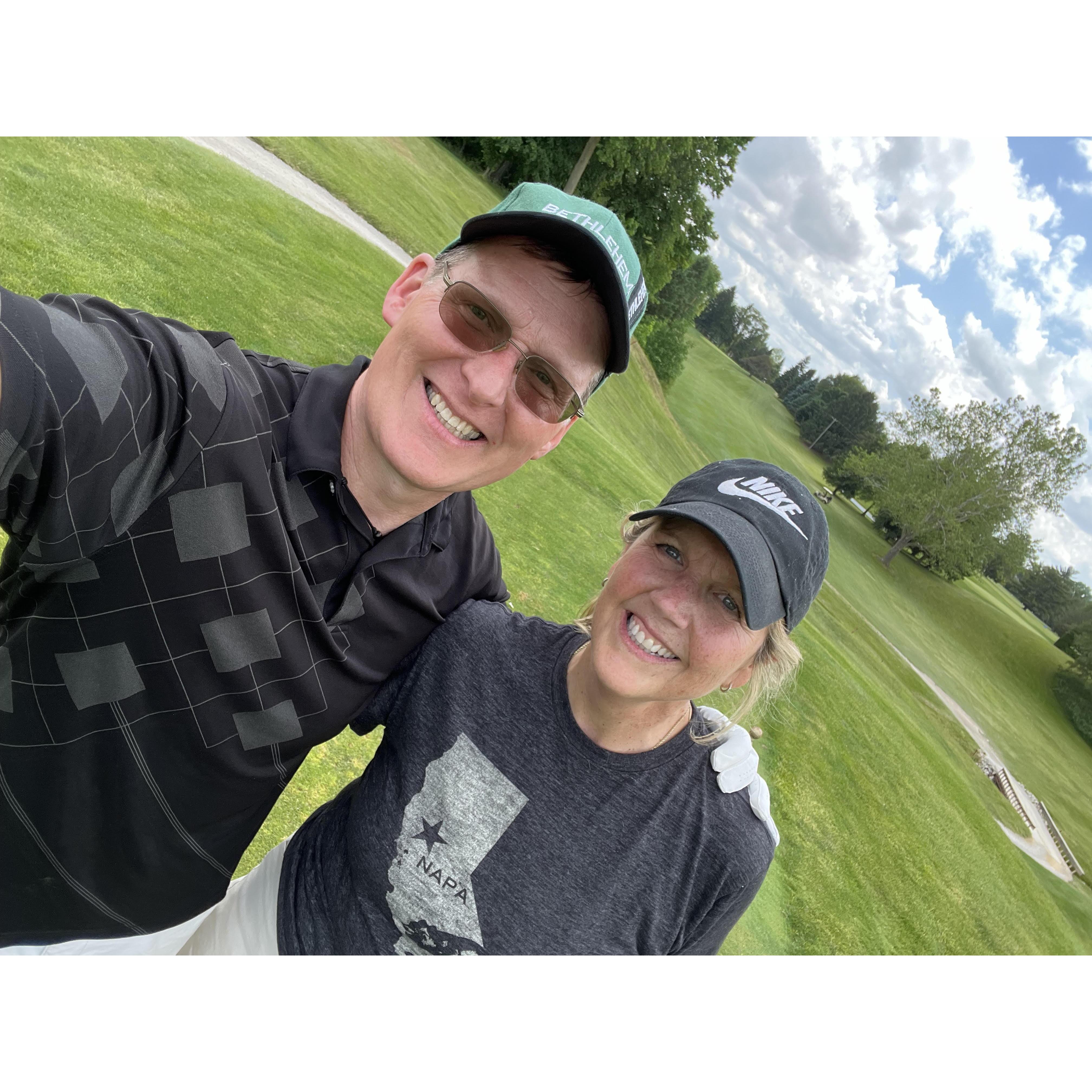 May 25th we had our first date; golf at Green Hills followed by dinner at Hall's in Clyde. Getting to know each other just keeps getting better. Marriage was on the table from date one.