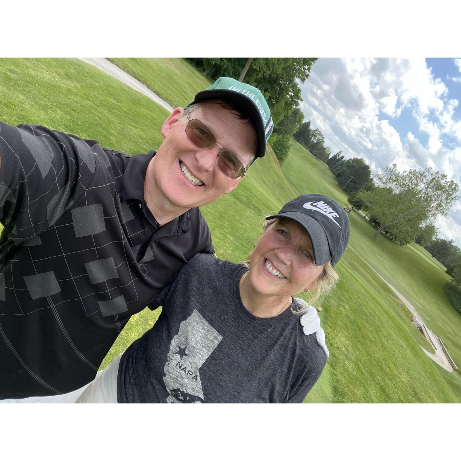May 25th we had our first date; golf at Green Hills followed by dinner at Hall's in Clyde. Getting to know each other just keeps getting better. Marriage was on the table from date one.