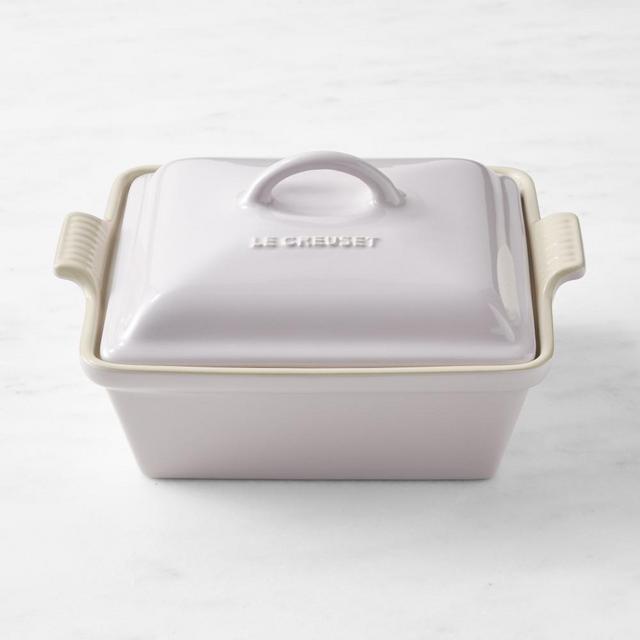 Le Creuset Stoneware Shallow Square Covered Baker, Shallot