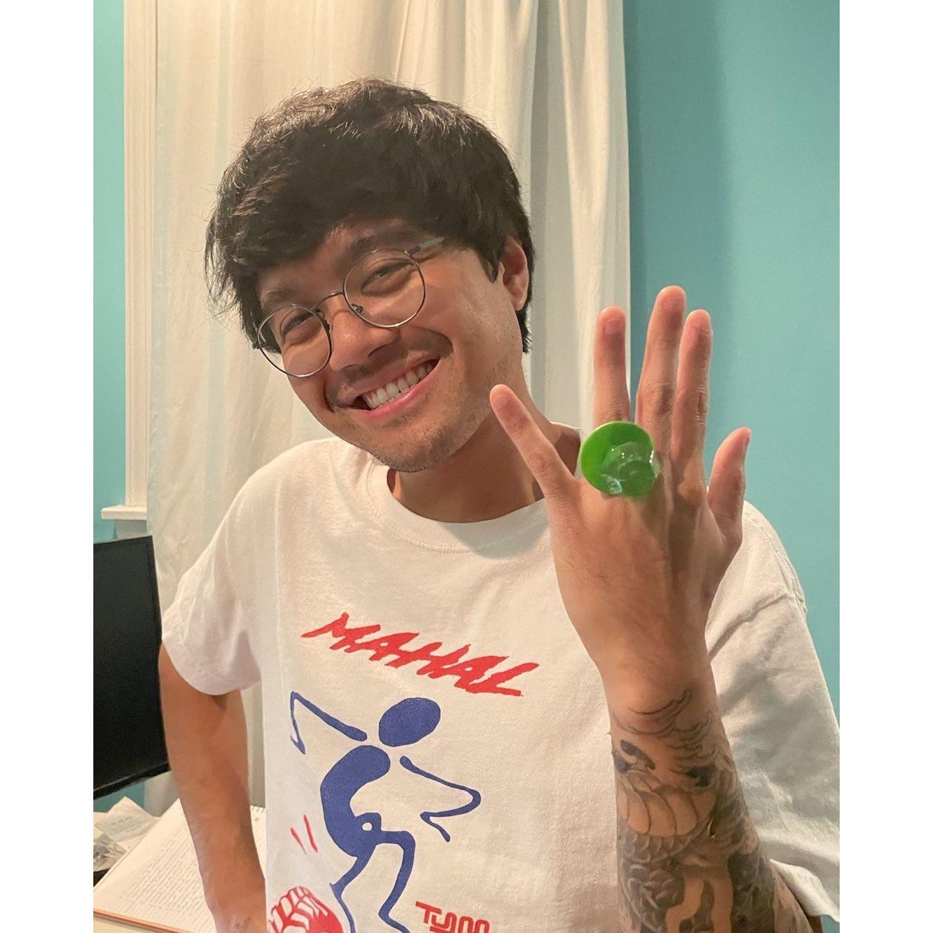 Nov 2023 | Patrick says yes too! (thanks for the ring pop, Julliana & David) lol