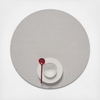 Mini Basketweave Round Placemat, Set of 4