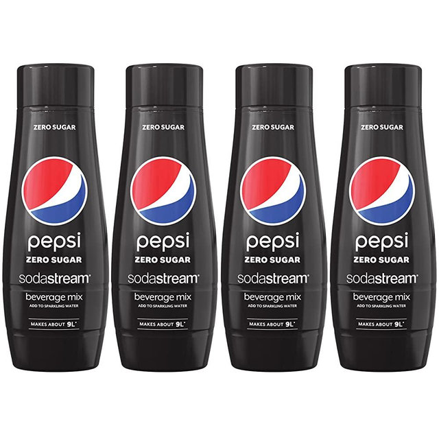 SodaStream® Pepsi® Zero Sugar Beverage Mix (440ml, Pack of 4)