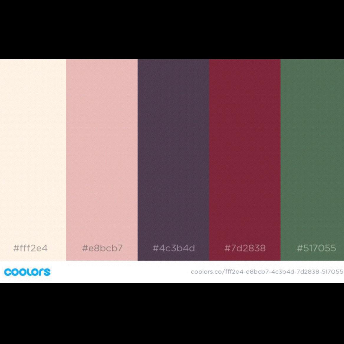This palette is our wedding and home colors. Our accent colors are metallics (rose gold, silver, gold).