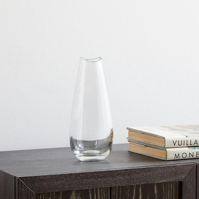 Organic Glass Collection, Clear, Glass, Medium Vase