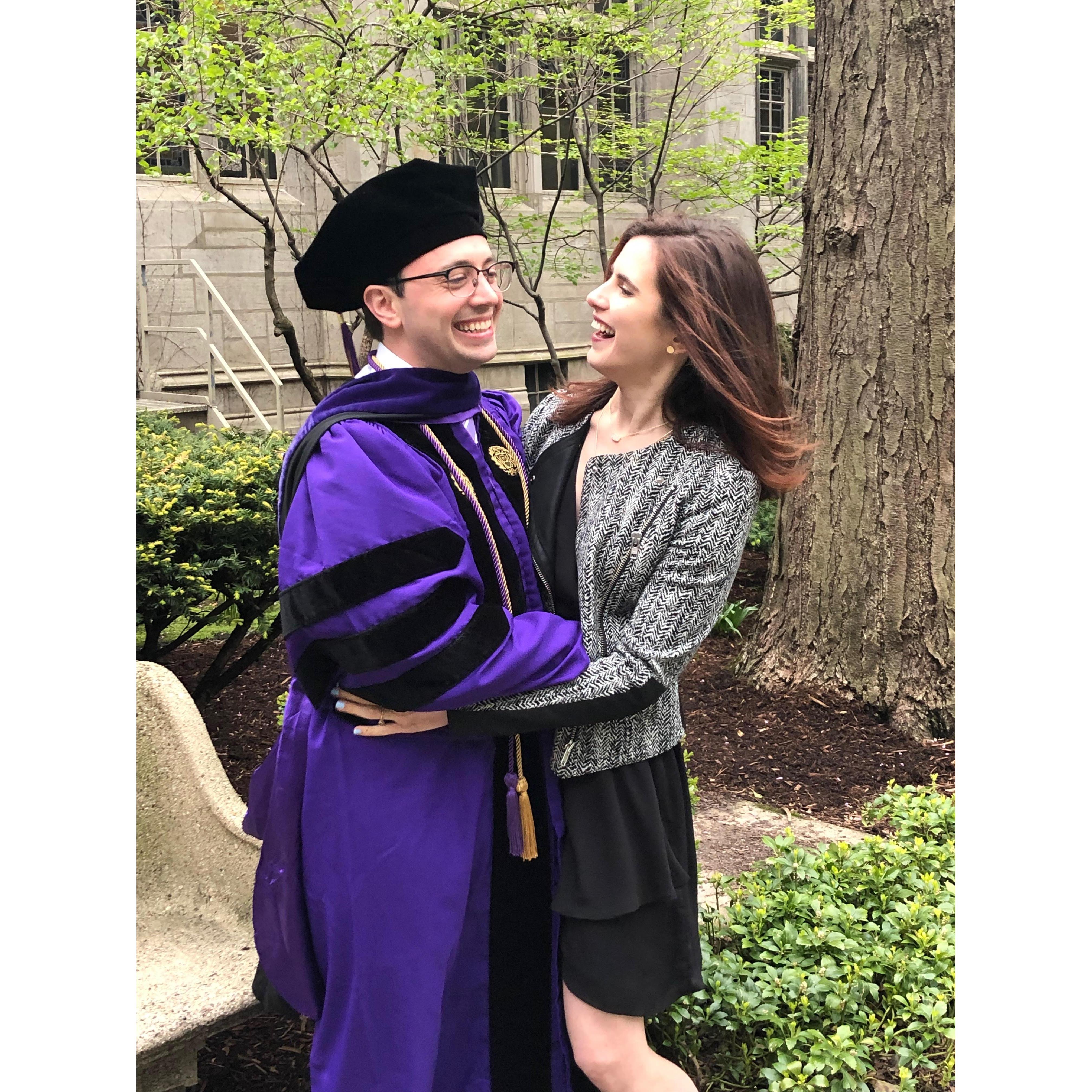 Ted's law school graduation, May 2019