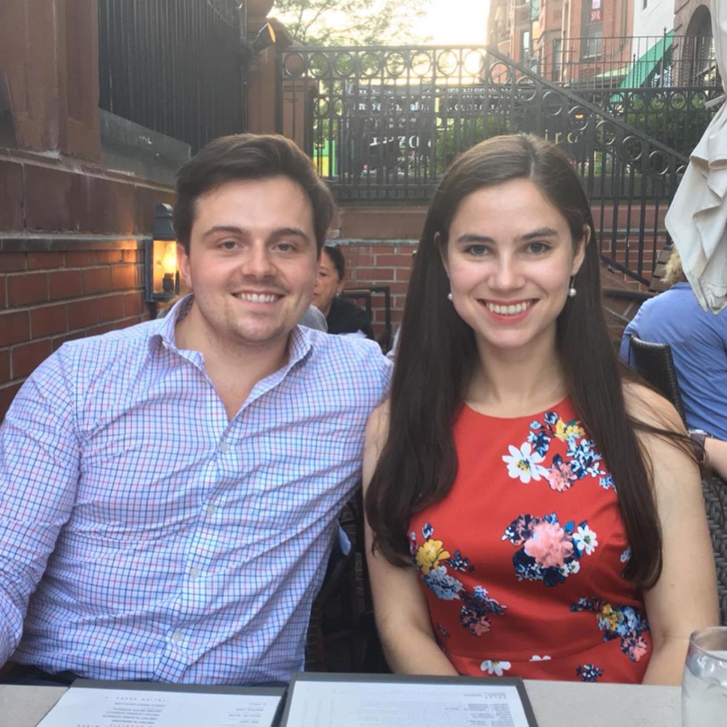 Nothing better than pasta with friends on our block in Boston!