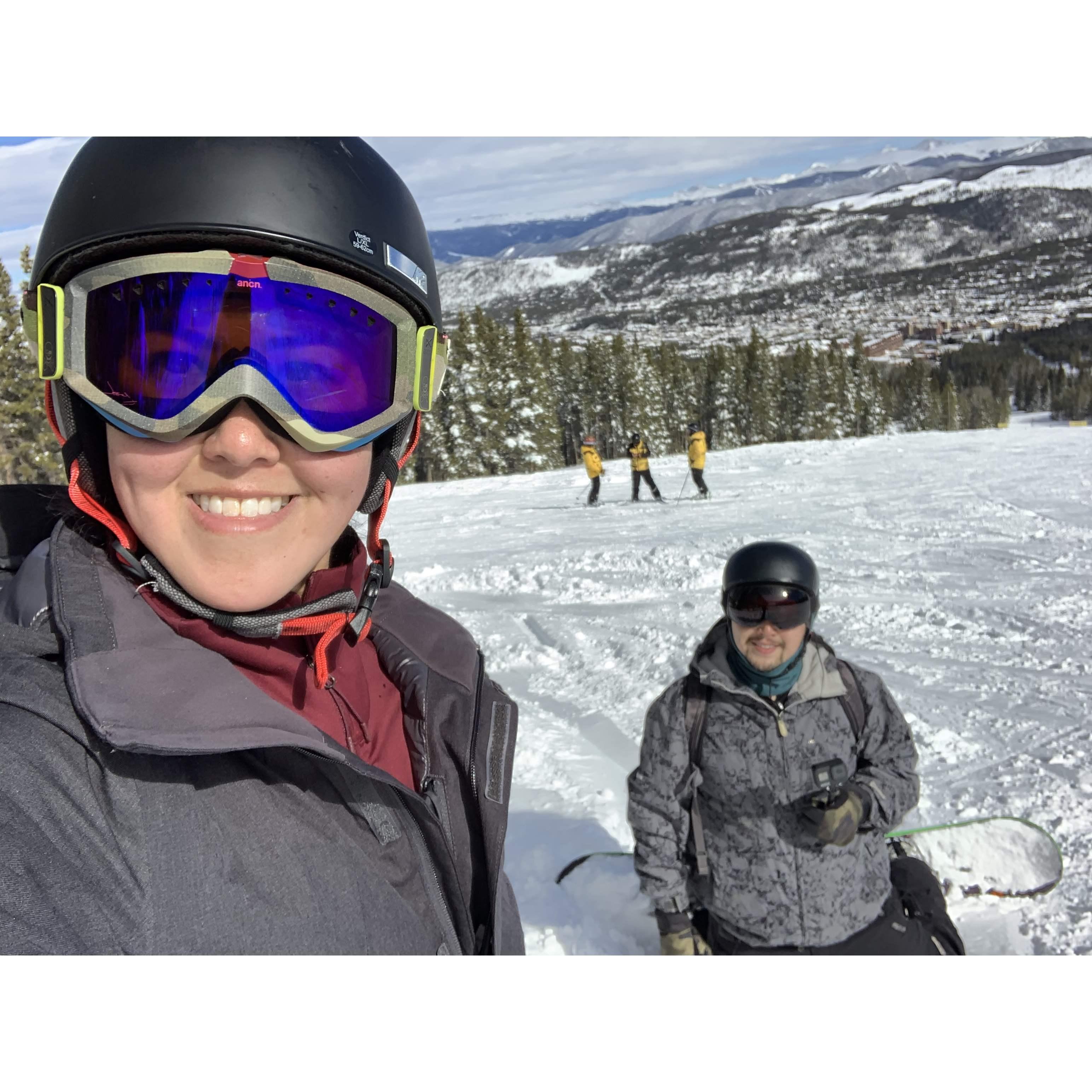 showing Deirdre a thing or two on the mountain