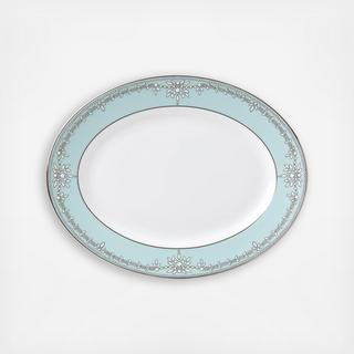 Empire Pearl Turquoise Oval Platter