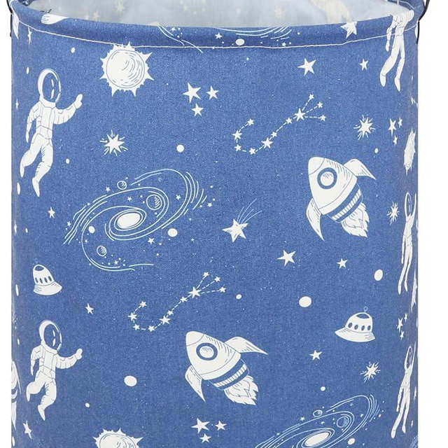NTAOHAMPER Kids Laundry Hamper,Laundry Basket,Baby Nursery Hamper,Waterproof Storage Bin,Clothes Organizer Basket,Room Decor(Universe)