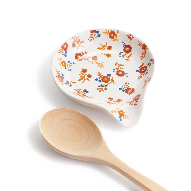 Martha Stewart Collection Floral Spoon Rest, Created for Macy's